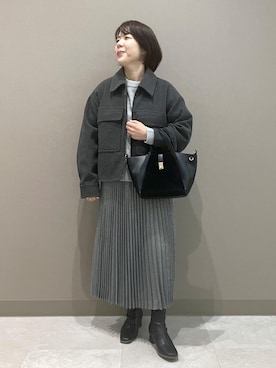 「アイテム（トートバッグ）」を使った、ゆんさん（レディース・155cm・30代）の秋コーディネート