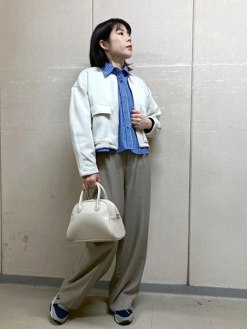 幾何柄ジャガードショート丈ブルゾン（ブルゾン）｜ROPE' PICNIC（ロペ