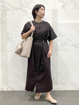 「アイテム（ワンピース/ドレス）」を使った、ゆんさん（レディース・155cm・30代）の秋コーディネート