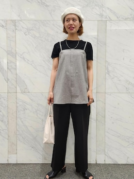 「アイテム（帽子）」を使った、daさん（レディース・162cm・30代）の春コーディネート