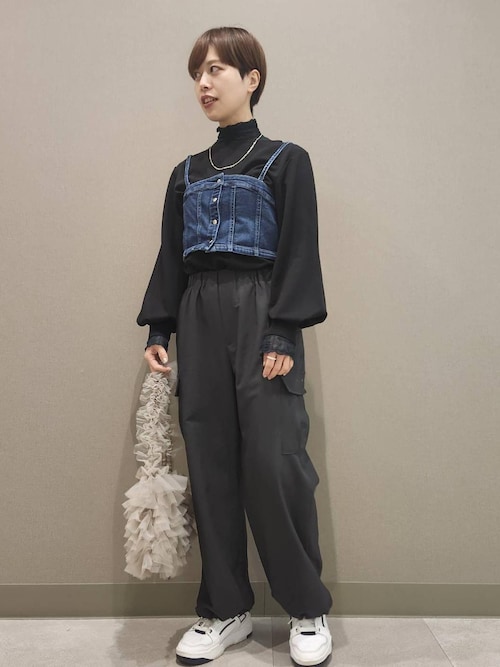極美品 Ropé Picnic ロペピクニック パンツスーツ 38 M ネイビー セール】【3サイズ展開】新色追加/イージーカーゴパンツ（カーゴ