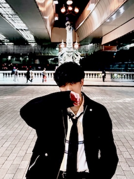 「アイテム（ピアス（両耳用））」を使った、そうまさん（メンズ・173cm）の秋コーディネート