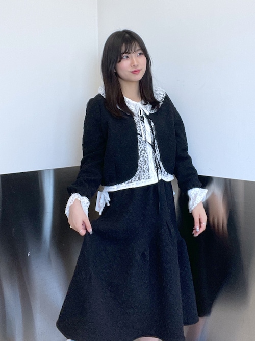 カーディガン TULLE JACQUARD BOLERO レディース セール】TULLE JACQUARD BOLERO（カーディガン/ボレロ