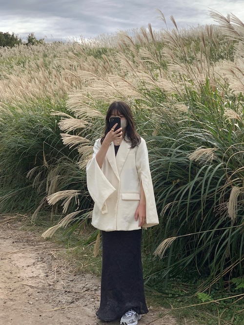 enof twill slit jacket グレイ系 ジャケット/アウター 日本販促