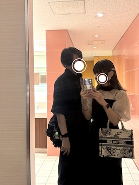 「アイテム（ドレス）」を使った、𝑦𝑢𝑛さん（レディース・157cm）の秋コーディネート