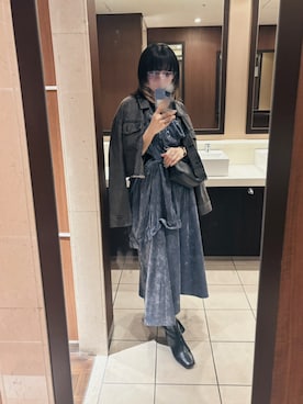 「HOUGA（ホウガ）のアイテム」を使った、yunさん（レディース・157cm）の冬コーディネート