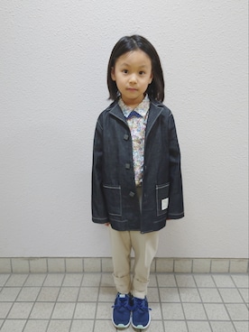 「sense of wonder（センスオブワンダー）のアイテム（トップス）」を使った、sachiさん（キッズ・110cm）の冬コーディネート