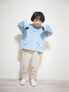 「sense of wonder（センスオブワンダー）のアイテム（トップス）」を使った、sachiさん（キッズ・110cm）の冬コーディネート