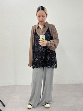 「Omekashi（オメカシ）のアイテム」を使った、yukaさん（レディース・160cm）の春コーディネート