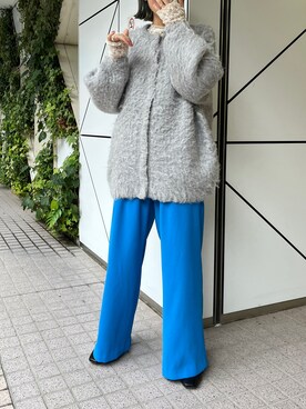 「160cm」｜「アイテム（その他アウター）」を使った、yukaさん（レディース・160cm）の秋コーディネート