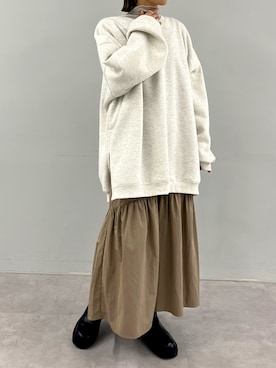 「160cm」｜「アイテム（ジャンパースカート）」を使った、yukaさん（レディース・160cm）の冬コーディネート