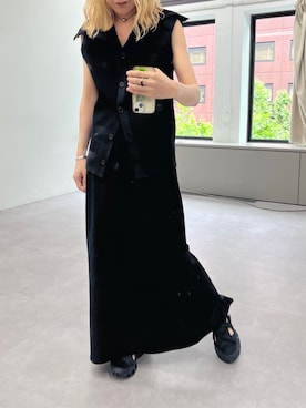 「Omekashi（オメカシ）のアイテム」を使った、yukaさん（レディース・160cm）の夏コーディネート