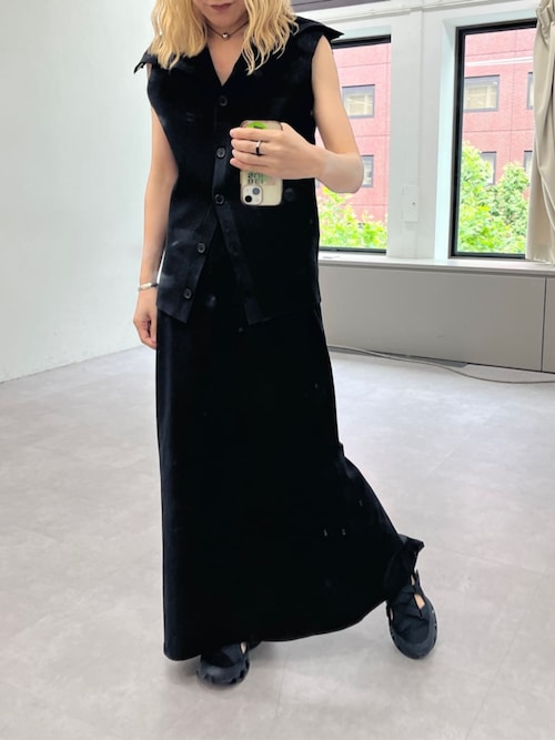ニット セーター オフショルカラーニットベスト レディース Omekashi ニット セーター オフショルカラーニットベスト