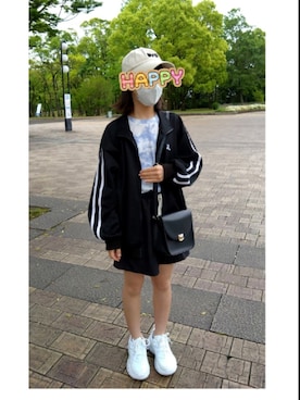 「coca（coca）（コカ）のアイテム（帽子）」を使った、苺さん（キッズ・148cm）の春コーディネート