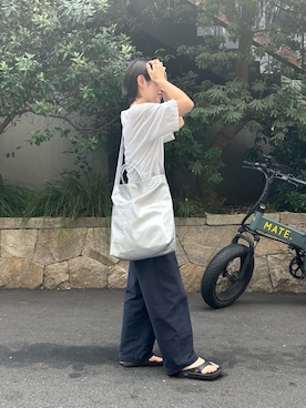 「アイテム（トートバッグ）」を使った、akaneさん（レディース・164cm・20代）の夏コーディネート