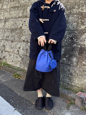 「アイテム（サンダル）」を使った、akaneさん（レディース・164cm）の冬コーディネート