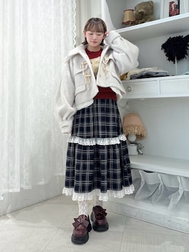 「アイテム（ダッフルコート）」を使った、seinaさん（レディース・153cm）の秋コーディネート