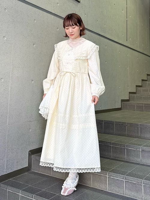 セール】airy lace collarワンピース（ワンピース）｜merry jenny