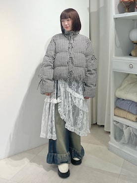 「merry jenny（メリージェニー）のアイテム（ブルゾン）」を使った、seinaさん（レディース・153cm）の秋コーディネート