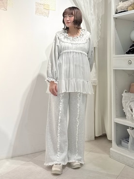 「アイテム（チュニック）」を使った、seinaさん（レディース・153cm）の冬コーディネート