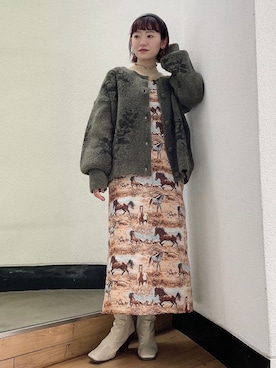 seinaさん（レディース・153cm）の冬コーディネート