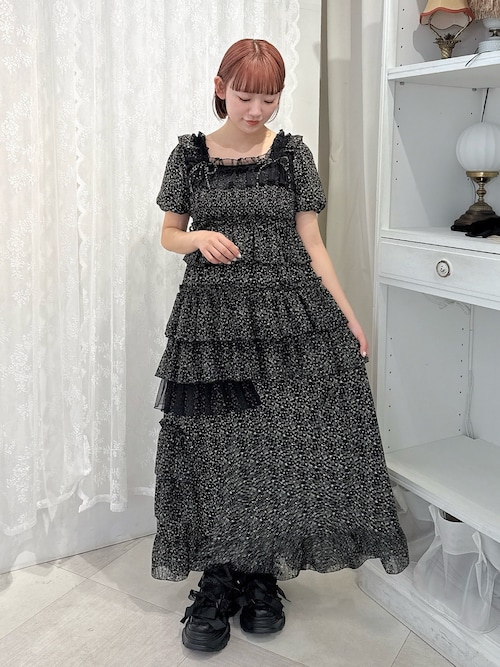 merry jenny 月足天音コラボflower mixイレギュラーワンピース