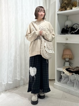 「チェック柄」｜seinaさん（レディース・153cm）の秋コーディネート