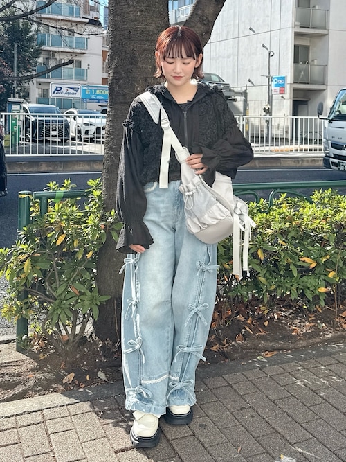 セール】ribbon messenger bag（メッセンジャーバッグ）｜merry jenny