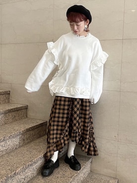 「アイテム（その他シューズ）」を使った、seinaさん（レディース・153cm）の冬コーディネート