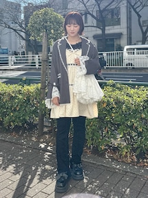 merry jenny lase slit ribbon jacket ブラック lace slit ribbon jacket｜メリージェニー（merry jenny）公式通販