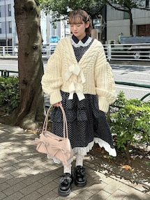 ribbon ribbon コンパクトバッグ　ミックス　メリージェニー メリージェニー merry jenny ribbon ribbonコンパクトバッグ