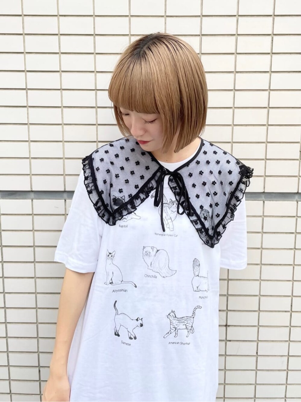 ベージュ系のその他パンツ、ブラウン系のサンダルを着用したレディースの夏コーディネートの1枚目の写真