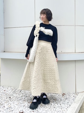 「厚底スニーカー」｜seinaさん（レディース・153cm）の秋コーディネート