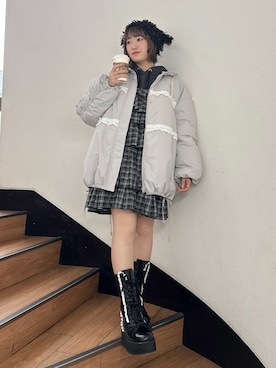 「アイテム（バックパック/リュック）」を使った、seinaさん（レディース・153cm）の秋コーディネート