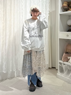 「merry jenny（メリージェニー）のアイテム」を使った、seinaさん（レディース・153cm）の夏コーディネート