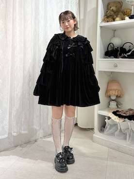 「ベロア」｜「アイテム（ローファー）」を使った、seinaさん（レディース・153cm）の秋コーディネート