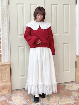 「アイテム（バレエシューズ）」を使った、seinaさん（レディース・153cm）の夏コーディネート