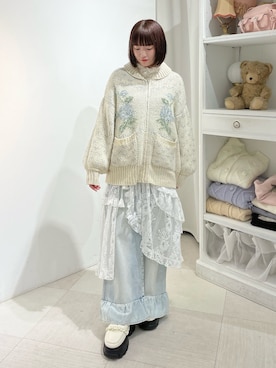 flowerレースエプロンを使った人気ファッションコーディネート - WEAR