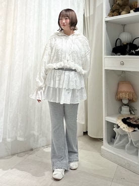 「アイテム（スウェットパンツ）」を使った、seinaさん（レディース・153cm）の秋コーディネート