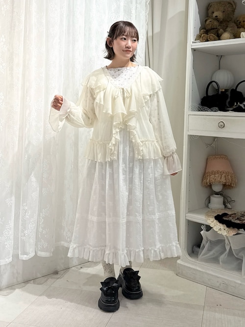 flower laceフレアワンピース（ワンピース）｜merry jenny（メリー