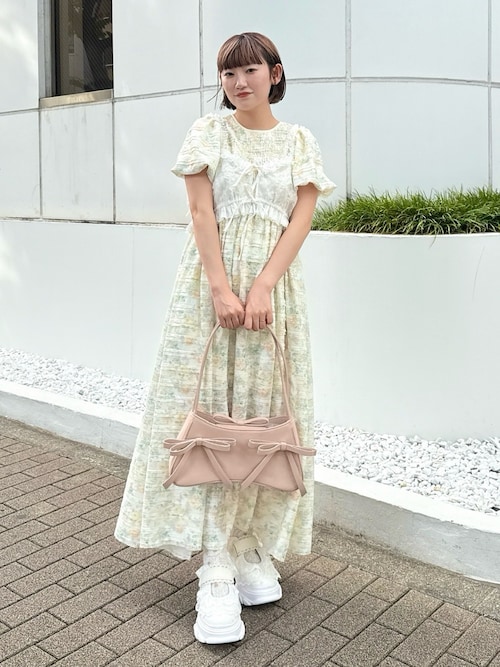vintage flowerワンピース