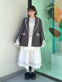 lace slit ribbon jacket｜メリージェニー（merry jenny）公式通販