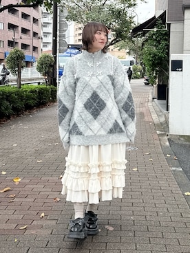 「アイテム（バックパック/リュック）」を使った、seinaさん（レディース・153cm）の秋コーディネート