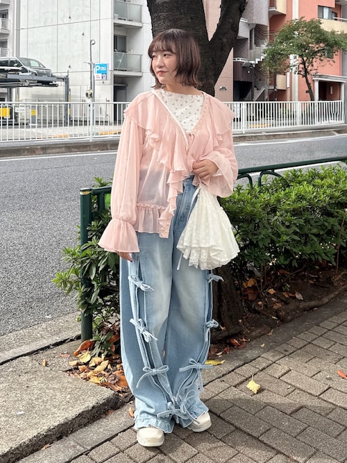 シアーフリルボレロ（カーディガン/ボレロ）｜merry jenny（メリー