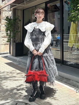 「アイテム（ワンピース/ドレス）」を使った、seinaさん（レディース・153cm）の夏コーディネート