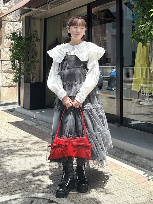 チュールドロストロングワンピース