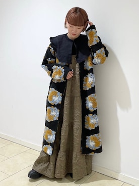 「merry jenny（メリージェニー）のアイテム（その他アウター）」を使った、seinaさん（レディース・153cm）の秋コーディネート