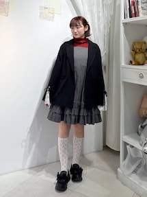 merry jenny lase slit ribbon jacket ブラック lace slit ribbon jacket｜メリージェニー（merry jenny）公式通販
