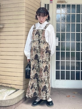 「アイテム（ボストンバッグ）」を使った、seinaさん（レディース・153cm）の夏コーディネート