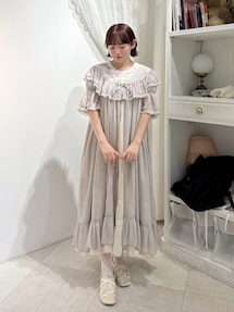 【新品未使用】merry jenny リボンケーブルガウン merry jenny リボンケーブルガウン オフホワイト -ファッション通販